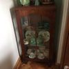 1930s shabby chic display cabinet.