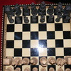 Large Medieval chess set and board