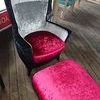 Luxur Crushed velvet chair & stool