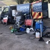 Mobile business jet washing