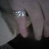 1TCW diamond&white gold ring