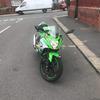 Lady owner Ninja 250 66 plate