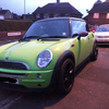 Green Mini Cooper