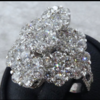 18 carat white gold diamond ring.