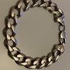 solid silver men’s curb bracelet