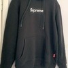 Black supreme box logo hoodie