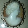 Vintage Cameo Broach Gold Setting