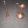 Copper hunting horn and copper jug