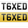 TAXED number plate