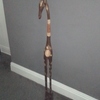 Brown and black carved Giraffe