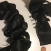 Hair accessories - black flower x2