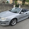 SAAB 93  Silver Convertible