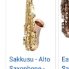Red deluxe sakkusu alto saxophone