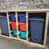 2 wheelie bin-6 recycle box storage