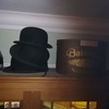 Bowler hats x 3 and a box.