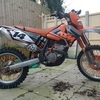Transit and KTM excf 250 road legal