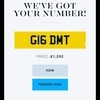 G16 DMT PRIVATE NUMBER PLATE