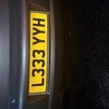 Private number plates