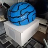 Big blue brain ornament