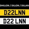 DILLON DHILLON Number Plate