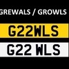 GROWLS GREWALS Number Plate