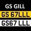 GS GILL Number Plate