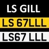 LS GILL Cherished Number Plate Reg