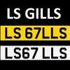 LS GILLS cherished number plate reg