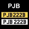 PJB PUNJAB Number Plate