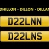 DHILLON / DILLON Number Plates
