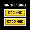 SINGH Private Number Plates