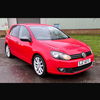 Vw golf gt tdi  2011 in red