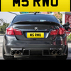 M5 Private number plate,bmw,vw