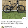 Full suspension mountain bike