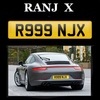 RANJ Private Number Plate  R999 NJX