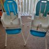 A PAIR OF HIGH CHAIRS 3-1