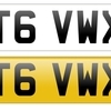 VW T6 plate T6VWX
