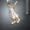 9ct gold clown pendant & chain