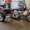 Harley evo trike built by Arlen nes