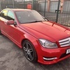 MERCEDES C350 AMG SPORT + CDI ,RED