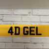 4D Gel Number Plates - Pair