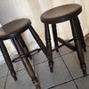 Pair of wooden stools