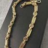 9ct gold HUGE stars & bars chain