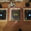 DJ decks mixer