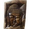 Handmade wooden Buddha wall panel