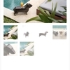 Daschund metal footstool