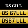 DS GILL cherished number plate reg