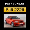 PJB PUNJAB Number Plate