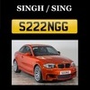 SINGH cherished number plate reg