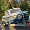 17 ft Dory boat trailer, outboard